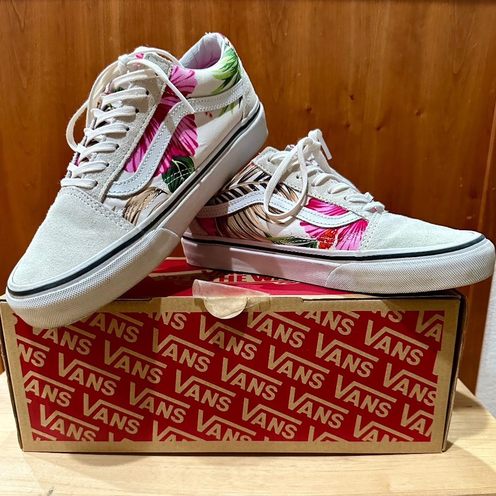 Vans Hawaiian floralite lace-up shoes